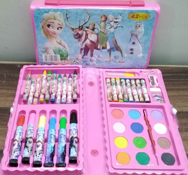 2-Piece All-In-One Kids’ Art Set – Crayons, Markers, Colored Pencils &amp; Creative Accessories  Inspire your child