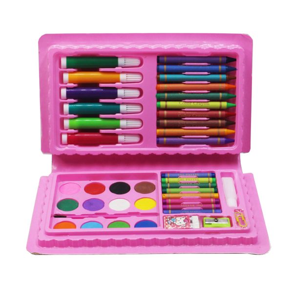 2-Piece All-In-One Kids’ Art Set – Crayons, Markers, Colored Pencils &amp; Creative Accessories  Inspire your child