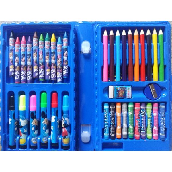 2-Piece All-In-One Kids’ Art Set – Crayons, Markers, Colored Pencils &amp; Creative Accessories  Inspire your child