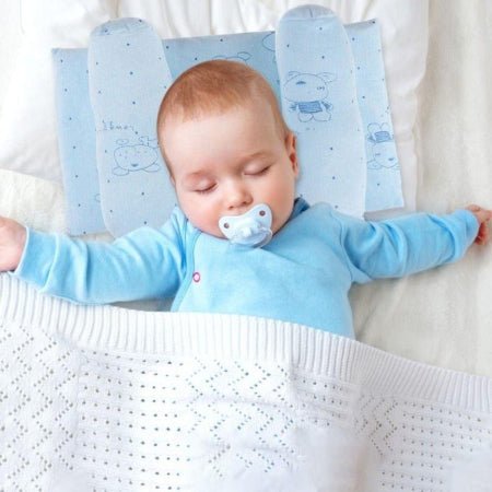 Head Shaping Baby Pillow – Neck Support Kids Anti Roll Pillow (Random Colors)