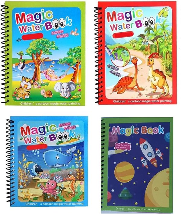 Magic Water Book Painting Drawing Coloring Book | Two for the price of one