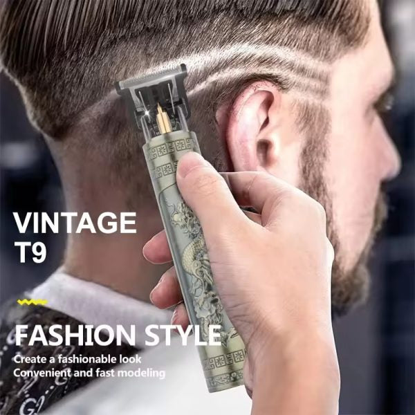 T9 Trimmer &amp; Hair Clipper for Men – Metal Body | Golden Color | Random Design