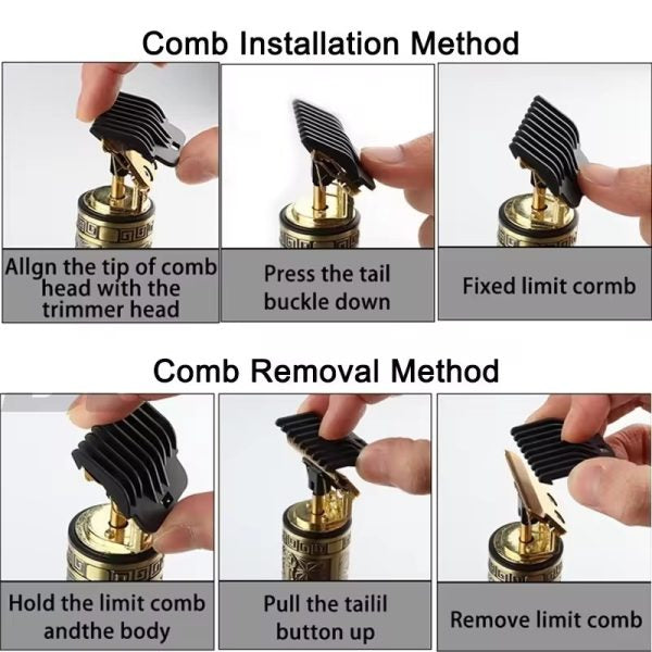 T9 Trimmer &amp; Hair Clipper for Men – Metal Body | Golden Color | Random Design