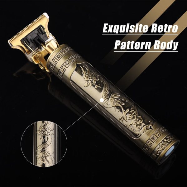 T9 Trimmer &amp; Hair Clipper for Men – Metal Body | Golden Color | Random Design