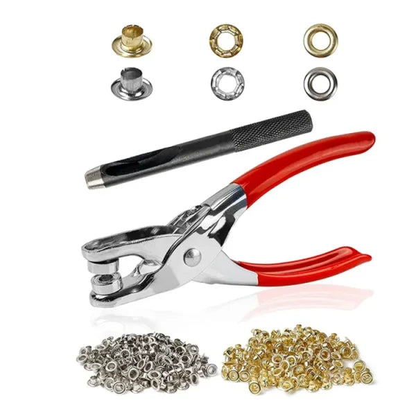 Metal Button Press Tool for All Fabrics | Tich Button Press Pliers with 50 Buttons