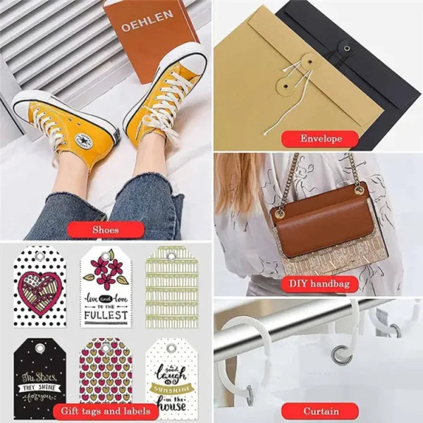 Metal Button Press Tool for All Fabrics | Tich Button Press Pliers with 50 Buttons