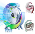 Multi-Functional LED Desktop Fan – USB Rechargeable
