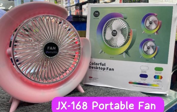 Multi-Functional LED Desktop Fan – USB Rechargeable