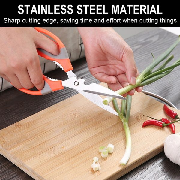 Stainless Steel Kitchen Scissors | Shears For Chicken Meat Vegetable