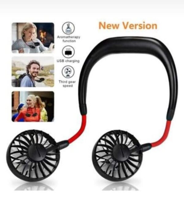 Wearable Neck Fan – Hands-Free, Rechargeable Sports Fan
