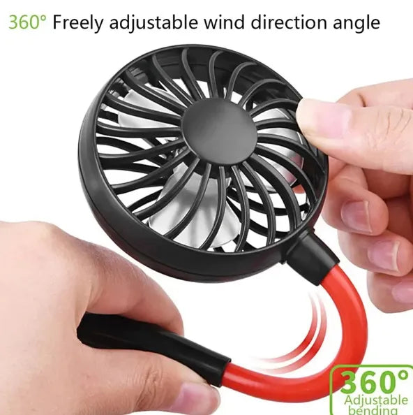 Wearable Neck Fan – Hands-Free, Rechargeable Sports Fan