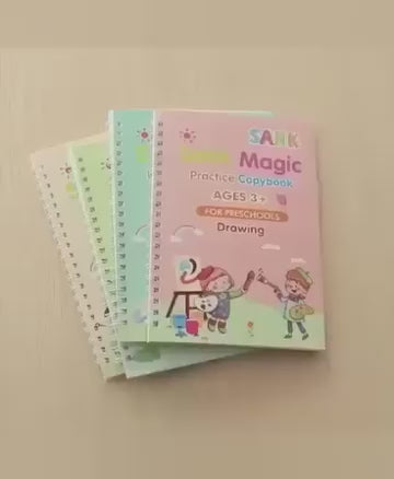 Reusable Writing Practice Copybooks for Kids (4 Books Set)